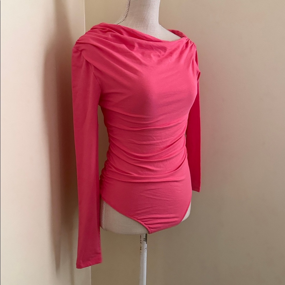 Chelsea & Violet Vibrant Pink Long Sleeve Top - Picture 5 of 8